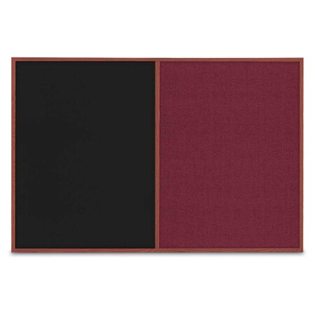 United Visual Products Slim Style Indoor Enclosed Corkboard, 42 UVRDS42SBH-GOLD-ULTMAR